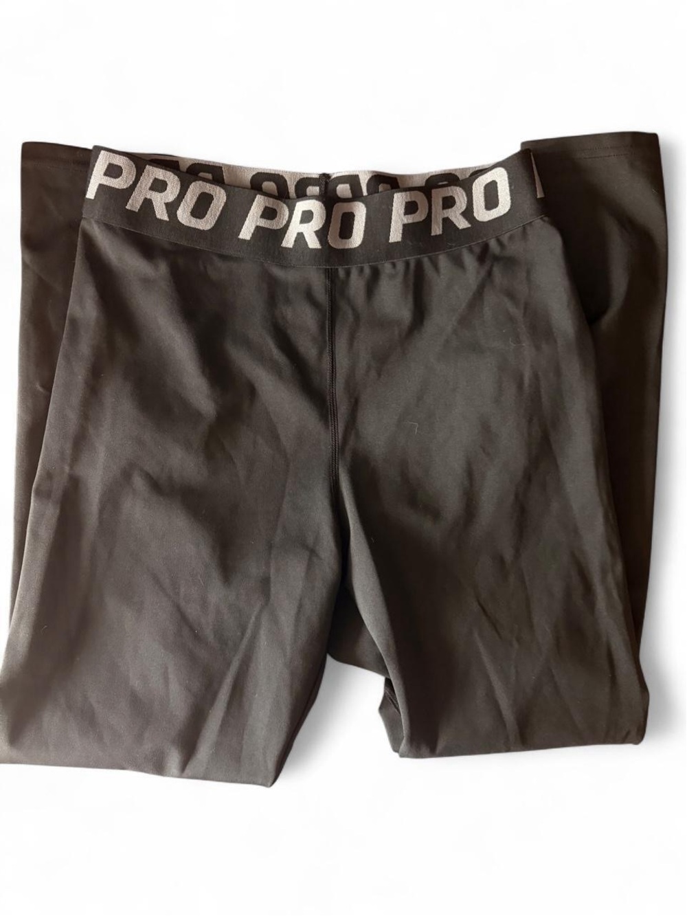 Women's Black Active Leggings with Logo Waistband
